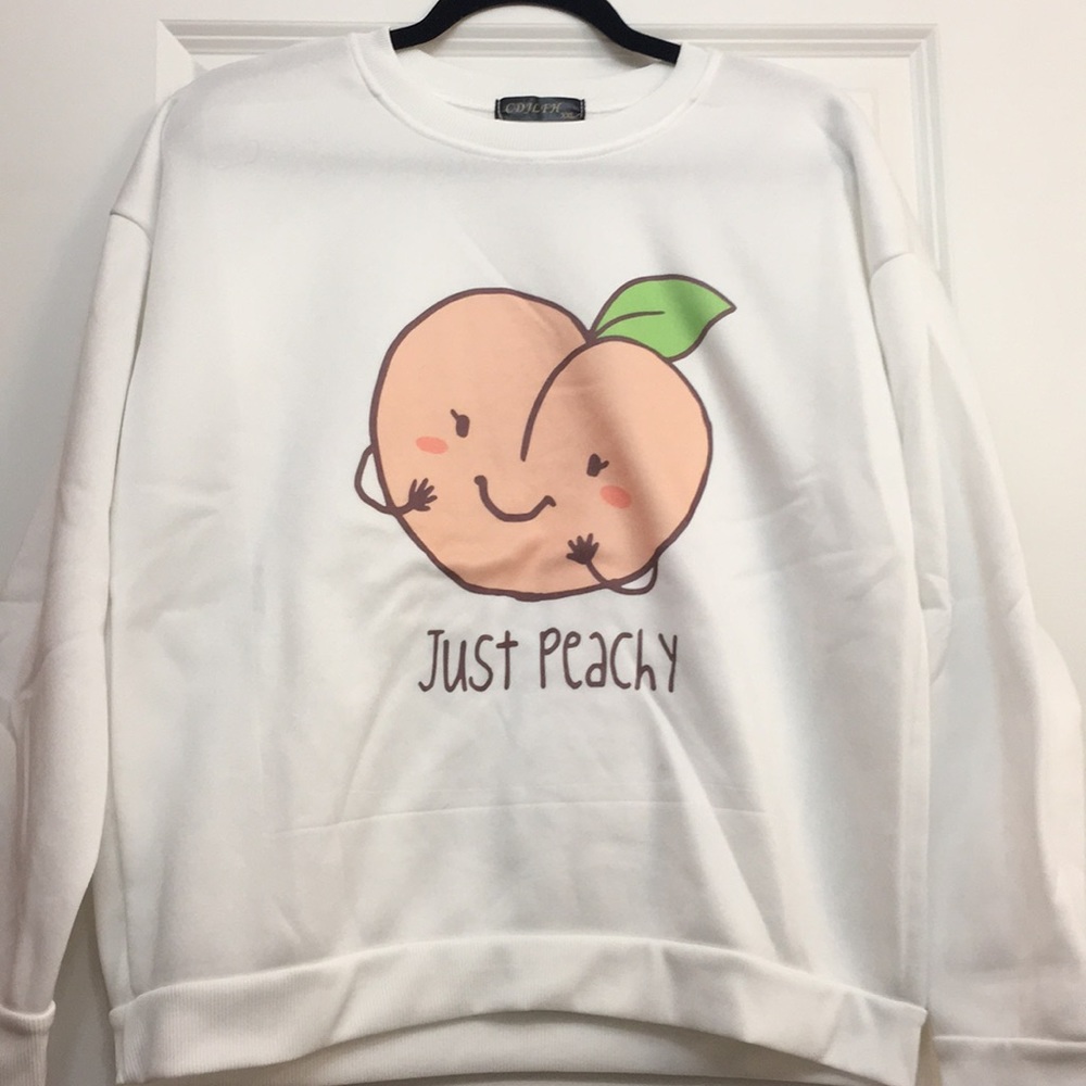 Just Peachy Graphic Sweatshirt
